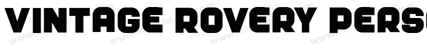 Vintage Rovery Perso字体转换